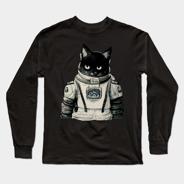 Astronaut Cat Long Sleeve T-Shirt by SpaceCats